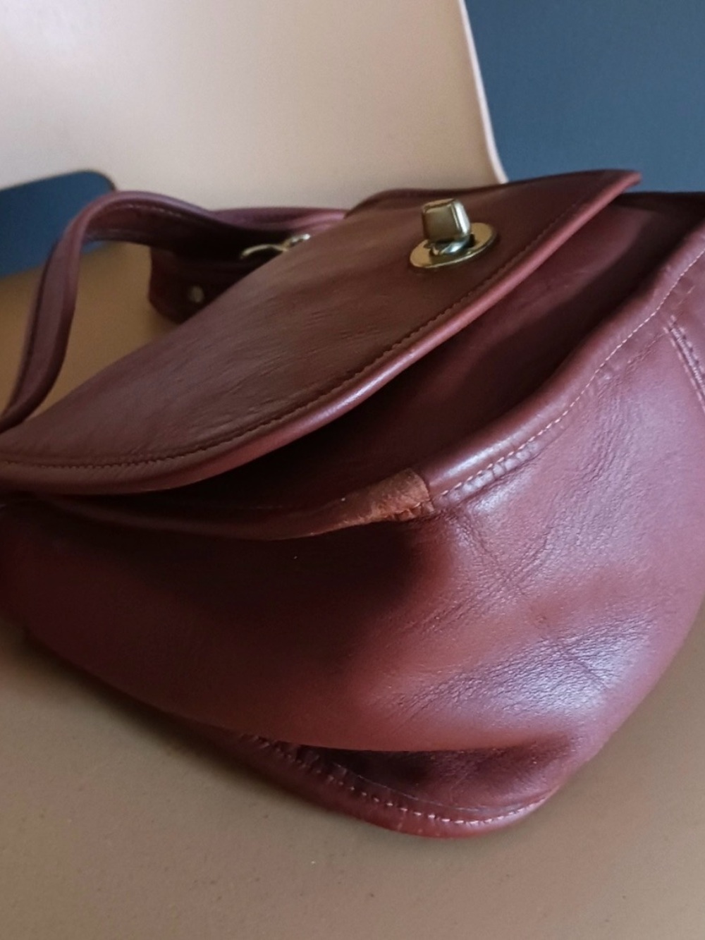 Rare Vintage Coach Leather Crossbody Trail Bag - Picture 9 of 12